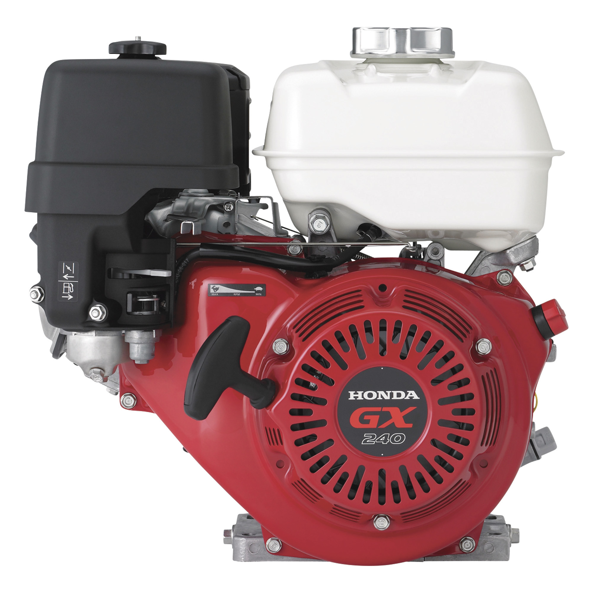 Honda Engines, HONDA 270CC OHV 6:1 ENGINE, Engine Displacement 270 cc, Engine Type GX Series OHV Commercial-duty, Shaft Diameter 1 in, Model# GX240UT2XHA2